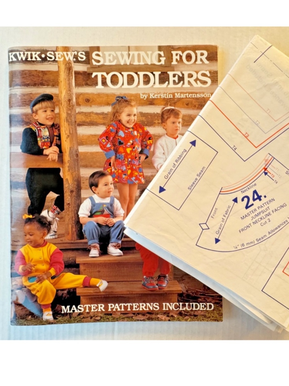 Kwik Sew Sewing for Toddlers Book + Master Patterns Complete Wardrobe UNCUT 1992